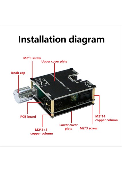 ZK301B Mono 30W Bt5 3 Dijital Ses Amplifikatör Modülü Uygulama ile Gerçek Kablosuz Tws&#39 Yi Dıy Basit Mono Amplifikatör Kartı (Yurt Dışından) fiyatları