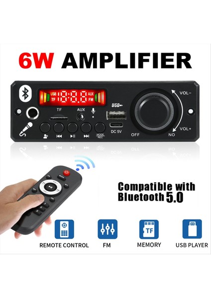 Bluetooth Mp3 Wav Kod Çözücü Kartı Amplifikatör Handfree Araba Ses Mikrofon USB Tf Radyo Mp3 Çalar Hoparlör (Yurt Dışından) fiyatları