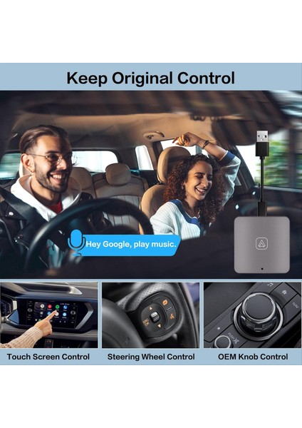 Kablosuz Android Otomatik Adaptörü Fabrika Kablolu Android Otomatik Otomobil Wifi Fiş ve Oynat Kablosuz Android Otomatik Dongle (Yurt Dışından) fırsatları