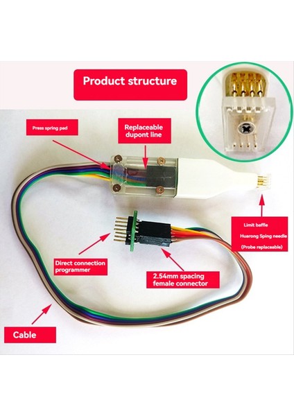 Sop8 Çip Indir Probu Yaylı Iğne Biyos Bedava Tel Indir Kablo Çip Brülör Kablosu B (Yurt Dışından) fiyatları