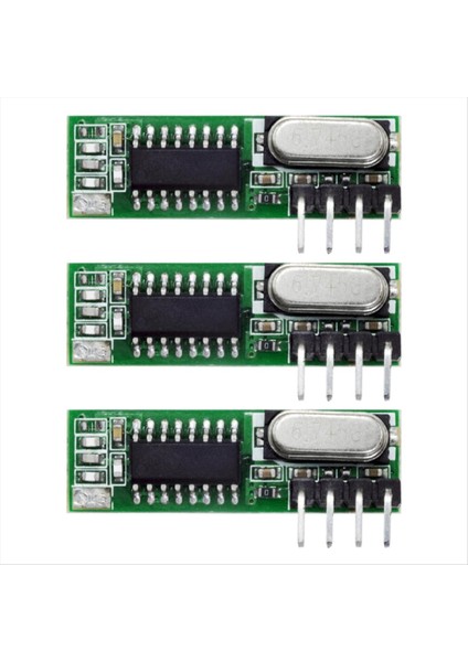 3pcs Mhz Superheterodin Rf Alıcı ve Verici Modülü Kablosuz Modül Kiti 433MHZ Uzaktan Kumanda (Yurt Dışından)