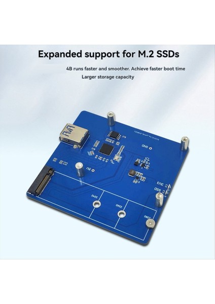 Raspberry Pi 4b M 2 Pcıe SSD Taşınabilir Genişletme Kartı Modülü Için Genişleme Kartı Modülü (Yurt Dışından)