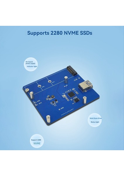 Raspberry Pi 4b M 2 Pcıe SSD Taşınabilir Genişletme Kartı Modülü Için Genişleme Kartı Modülü (Yurt Dışından) modelleri