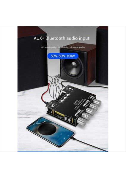 Bt5 0 Amplifikasyon Kart 2 1 Kanal 50WX2+100W Subwoofer Amplifikatör Kart Ses Bas Stereo Amplifikasyon Kartı (Yurt Dışından) modelleri