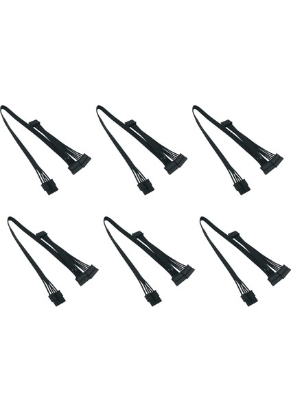 6x 5 Pin - 3 Sata Sabit Sürücü HDD Güç Kablosu Yalnızca Soğutucu Master V550 V650 V750 V850 V1000 Modüler Güç Kaynağı (Yurt Dışından)
