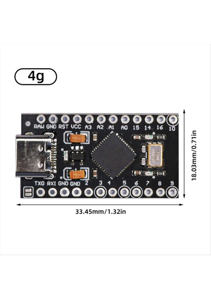 ATEGA32U4 Tip-C Mini USB Pro Micro-For Arduino ATMAGA32U4 3 3V/16MHZ Modülü Leonardo Için 2 Satır Pin Üstbilgisi (Yurt Dışından) modelleri