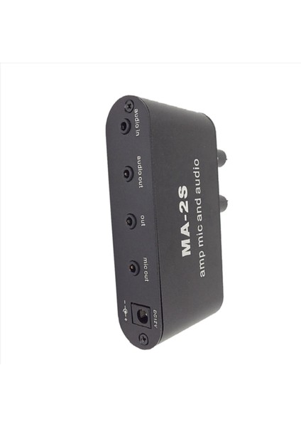 2x 3 5mm Kondenser Mikrofon Amplifikatör Amplifikatör Amplifikatör Müzik Ses Preamplatıcı Karıştırma Kartı Ma-2s (Yurt Dışından) fırsatları