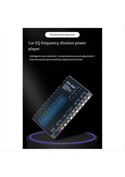 Otomatik Küp 9 Bant Grafik Ekolayzer Dijital Araba Ses Adl-Eq9 Tam Serisi Araba Amplifikatör Ekolayzır Ayarlanabilir Filtre (Yurt Dışından) fırsatları