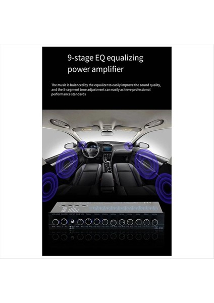 Otomatik Küp 9 Bant Grafik Ekolayzer Dijital Araba Ses Adl-Eq9 Tam Serisi Araba Amplifikatör Ekolayzır Ayarlanabilir Filtre (Yurt Dışından) indirimleri