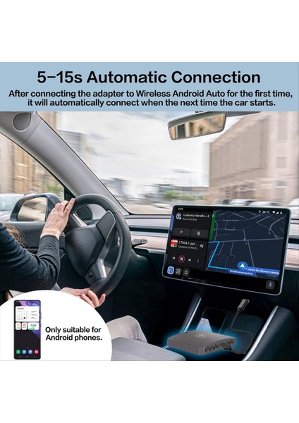 Kablosuz Android Otomatik Adaptörü Fabrika Kablolu Android Otomatik Otomobil Wifi Fiş ve Oynat Kablosuz Android Otomatik Dongle (Yurt Dışından) indirimleri
