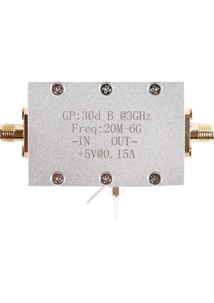 Amplifikatör Modülü 20M-6G Geniş Bant Rf Düşük Gürültü Amplifikatörü Yüksek Kazanç 30DB Lna Mikrodalga Amplifikasyon Alıcı Modülü (Yurt Dışından)