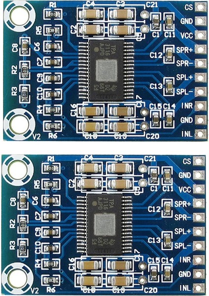 2pcs TPA3116D2 Mini Dijital Amplifikatör DC12V-24V D Sınıfı 50W+50W XH-M562 Amplifikatör 50W Güç Amplifikatör Kartı (Yurt Dışından)