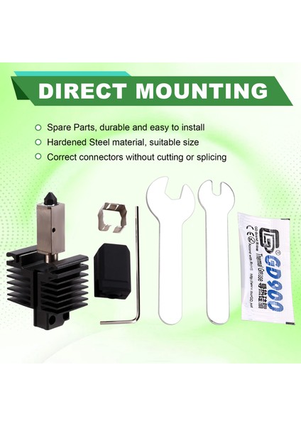 Bambu Lab X1 ve P1 Sertleştirilmiş Çelik Hotend Nozul Montajı 3D Yazıcı Parçaları (Yurt Dışından) indirimleri