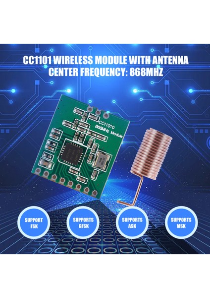 CC1101 868MHZ Radyo Şanzıman Anten Alıcı Modülü (Yurt Dışından) fırsatları