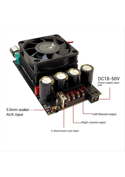 ZK-3002B Dijital Ses Güç Amplifikatör Kart TPA3255 Stereo Amp 300WX2 2 0 Çift Vokal Yolu Ses Amplifikatörü (Yurt Dışından) fırsatları