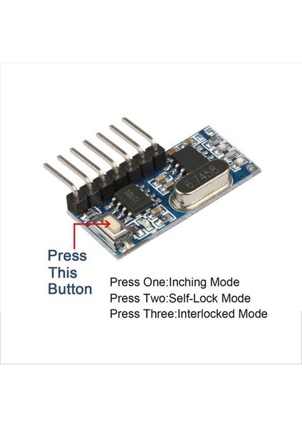 2x 433MHZ Superheterodin Kablosuz Kod Çözme Alıcı Modül 4 333 Mhz Uzaktan Kumanda Için Kod Çözme Alıcısı (Yurt Dışından) modelleri