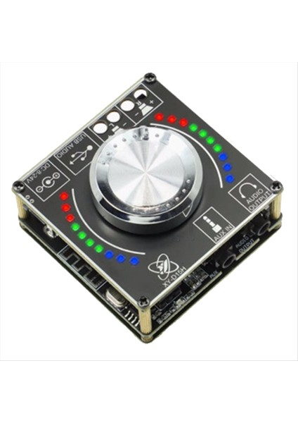 10W15W20W Stereo Bluetooth Audio Dijital Amplifikatör Modülü Hacim Spektrum Müzik Ritim Işık D15H (Yurt Dışından)