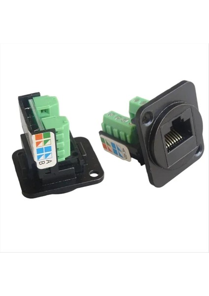 5 RJ45 Cat 5e Kablolama Terminalleri Ağ Bilgisayar Modülleri Sabit Somun (Gümüş) (Yurt Dışından) fiyatları