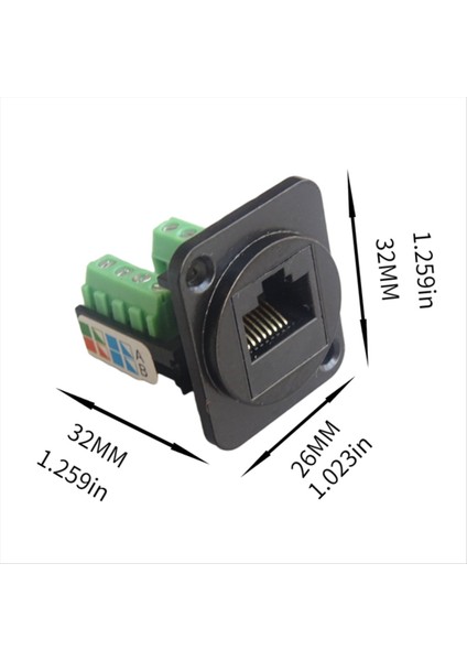 5 RJ45 Cat 5e Kablolama Terminalleri Ağ Bilgisayar Modülleri Sabit Somun (Gümüş) (Yurt Dışından) modelleri