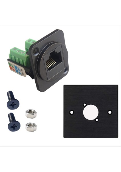 5 RJ45 Cat 5e Kablolama Terminalleri Ağ Bilgisayar Modülleri Sabit Somun (Gümüş) (Yurt Dışından) fırsatları