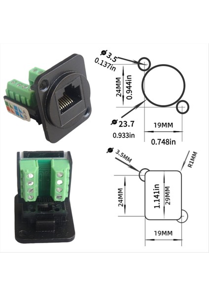 5 RJ45 Cat 5e Kablolama Terminalleri Ağ Bilgisayar Modülleri Sabit Somun (Gümüş) (Yurt Dışından) indirimleri