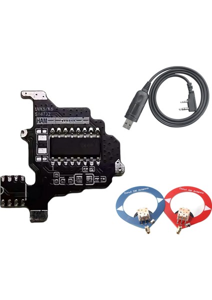 Quansheng K5/k6 Kısa Dalga Radyo Modülü Intercom Değişiklik Modülü Için SI4732 Modül Modifikasyonu+2xdonut Anten (Yurt Dışından)