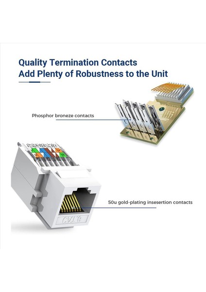 20 Paket Cat6 RJ45 Keystone Jack Araç Daha Az Damalma Aracı Yok Gereken Modül Bağlayıcı (Yurt Dışından) fiyatları