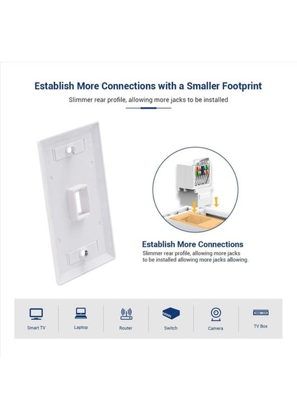 20 Paket Cat6 RJ45 Keystone Jack Araç Daha Az Damalma Aracı Yok Gereken Modül Bağlayıcı (Yurt Dışından) modelleri