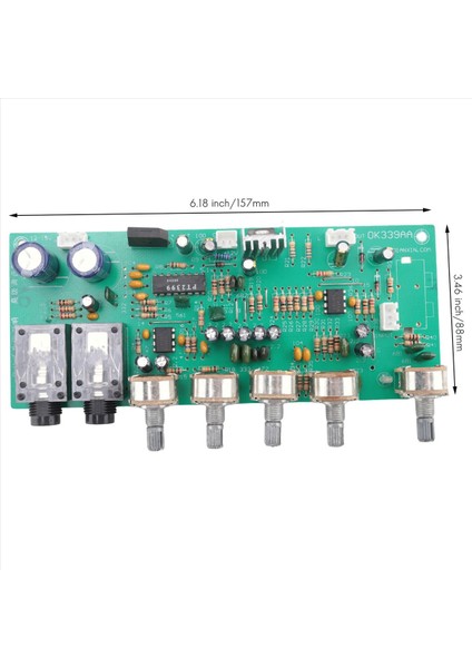 Dijital Mikrofon Amplifikatör Tonu Tahtası PT2399 Karaoke Yankı Preampifikatör Kartı Çift AC12-15V (Yurt Dışından) fırsatları