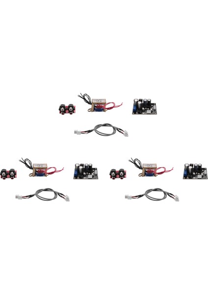 3x Vinil Kayıt Çalar Preampifikatör Kartı mm Mc Phono Amplifikatör Gramofon Kafa Büyütme Preamp Çift Ac 12-16V (Yurt Dışından)