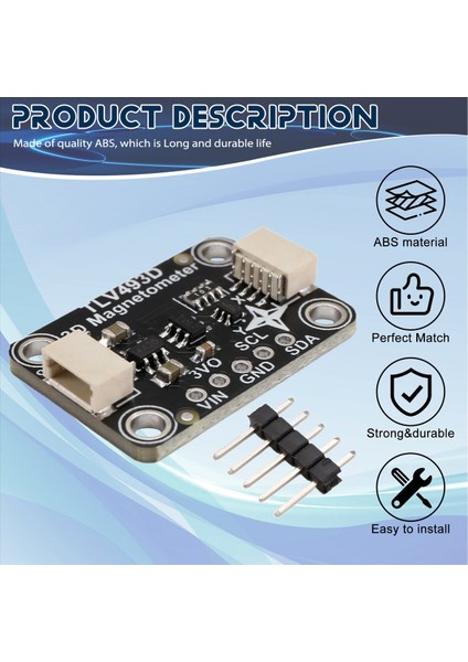 TLV493D Üçlü Eksenli Manyetometre Modülü Stemma Qt Qwııc ile Uyumlu (Yurt Dışından) fırsatları