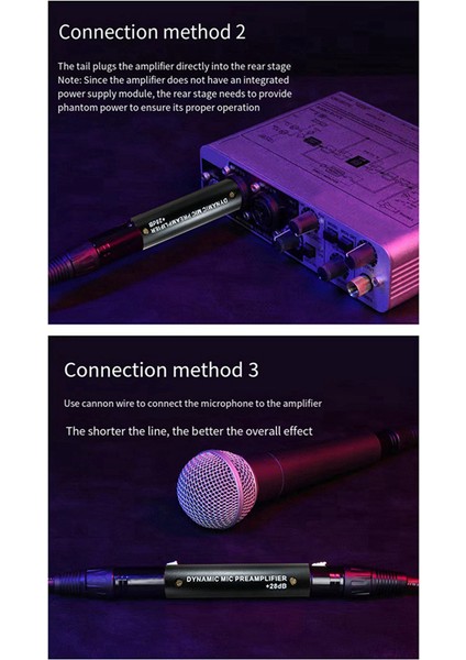 Dm1 Dinamik 28DB Için 3x Mikrofon Preampikatörü Dinamik ve Pasif Şerit Mikrofonlar Için (Yurt Dışından)