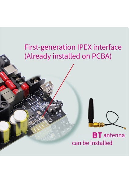 220WX2 Ateş Sınıfı Kayıpsız Bluetooth Ses Amplifikatör Modülü Stereo Yüksek ve Düşük Bas Ayarı TPA3251 (Yurt Dışından)