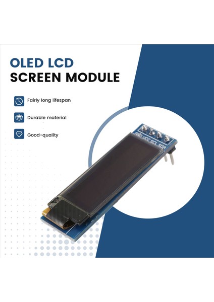 Ekran Modülü 0 91 Inç SSD1306 OLED Ekran Modülü OLED Ekran Sürücüsü Dc 3 3V Beyaz Yazı Tipi (Yurt Dışından) fırsatları