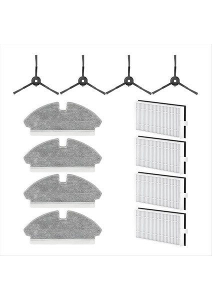 Dreame Mova M1 / Troiver M1 Vakum Yedek Parçalar Yan Fırça Hepa Filtre Mop Bez Aksesuarları (Yurt Dışından)