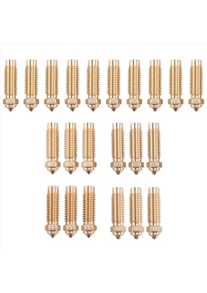 Neptün 4 Plus Için 22PCS Pirinç Nozullar Kiti Neptune 4 Plus/neptune 4 Maks Için 3D Yazıcı Nozulları Kiti (Yurt Dışından) fiyatları