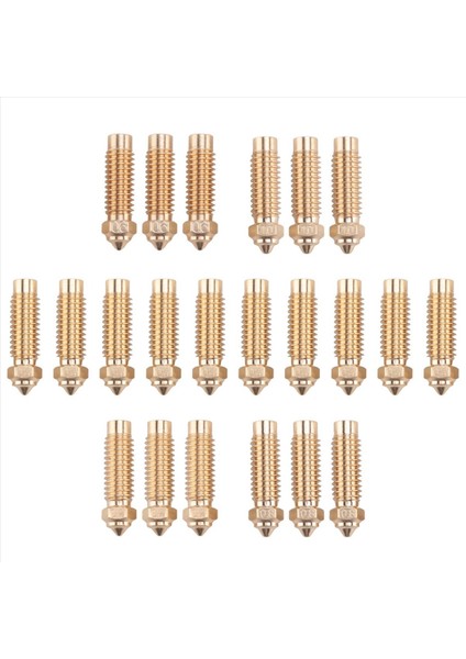 Neptün 4 Plus Için 22PCS Pirinç Nozullar Kiti Neptune 4 Plus/neptune 4 Maks Için 3D Yazıcı Nozulları Kiti (Yurt Dışından) modelleri