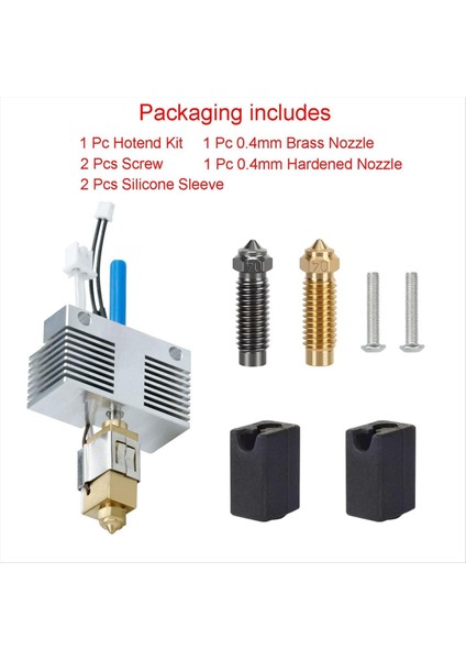 Elegoo Neptune 4 Plus/neptün Için Hotend 4 Maksimum Baskı Kafası Ekstrüder Sıcak Uç Kiti Isıtıcı Blok Isıtma Kartuş Termistör (Yurt Dışından) indirimleri