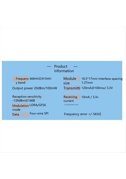 2x Lora Modülü SX1276 Kablosuz Alıcı Modülü Yayılmış Spektrum Uzun Aralık Kablosuz Iletişim (915MHZ) (Yurt Dışından) modelleri