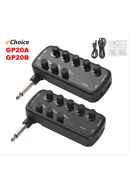 Bas Amplifikatör Bas Etkileri Taşınabilir Kulaklık Amplifikatör Fişi ve Oyun Elektrik Bas Müzik Enstrümanı (Yurt Dışından)