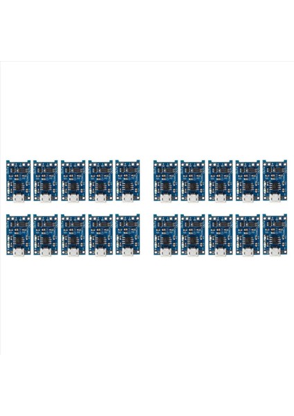 20PCS 5V 1A 18650 Lityum Pil Şarj Kurulu TP4056 Lityum Pil Şarj Kurulu Mikro-Usb Şarj Modülü Koruma (Yurt Dışından)