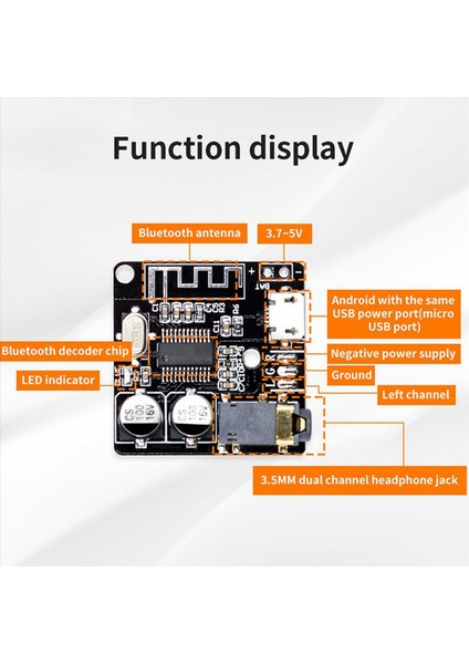 VHM-314 Bluetooth Ses Alıcı Kart Bluetooth 5 0 Mp3 Kaybı Dolaslar Koutcu Kurulu Kablosuz Stereo Müzik Modülü 50PCS (Yurt Dışından) indirimleri