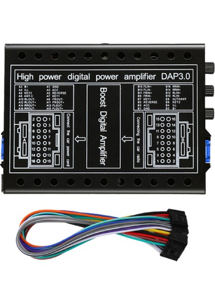 Araba Dsp Amplifikatör Dc 12V Hi-Fi Booster Ses Stereo Dijital Ses Işlemcileri 4X60W Android Kayıpsız Yükseltme (Yurt Dışından)