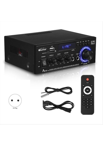 Woopker Audio Amplifikatör AK45 Pro Bluetooth Bas Hoparlör Desteği 820W Maks Çıkış 90-240V Giriş 50W+50W Yükseltme Uzakta Ab Fişi (Yurt Dışından) indirimleri