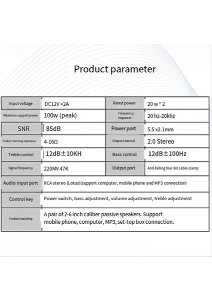 AK170 Kompakt Boyut Ses Güç Amplifikatörü Taşınabilir Ses Amplifikatörü Araba ve Ev Hoparlör Amp (Yurt Dışından) fiyatları