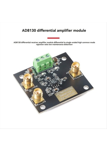 AD8130 Diferansiyel Alıcı Amplifikatör Kartı Modülü Tek Uçlu Ortak Mod Ret Oranı Düşük Gürültü Distorsiyon Kartı (Yurt Dışından) modelleri