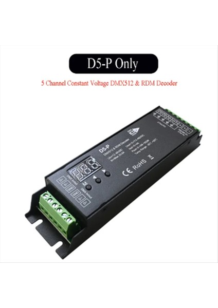 5 Kanal Dmx Kod Çözücü Rdm Dijital Ekran DMX512 Dimmer Sürücü Pwm Rgbcct LED Denetleyici LED Modül Işığı (Yurt Dışından) fiyatları