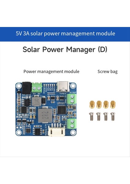 Güneş Güç Yöneticisi Modülü Mppt 6V-24V Güneş Paneli Tip-C 5V/3A Düzenlenmiş Çıkış Modülünü (Yurt Dışından) fırsatları