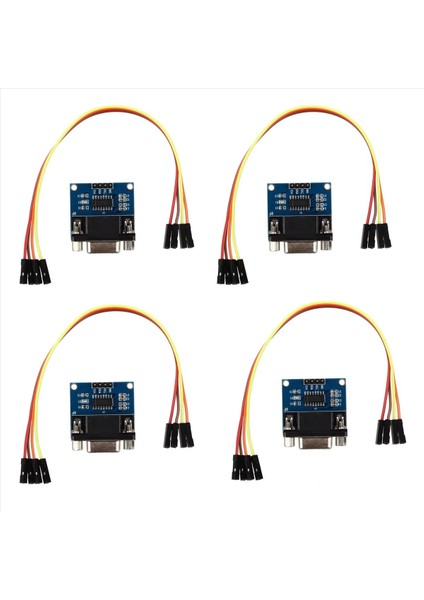 MAX3232 RS232 Ttl Dönüştürücü Modülüne Seri Bağlantı Noktası 16 Jump Kablosu ile Db9 Konektörü (Yurt Dışından)