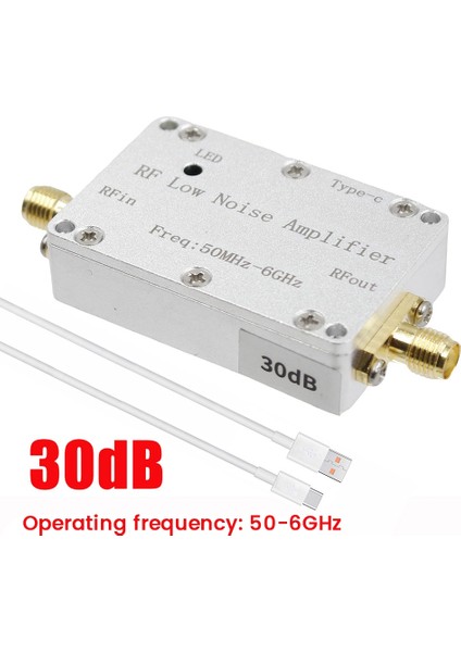 50M-6GHZ 30DB Rf Düşük Gürültü Amplifikatörü Lna Alıcı Sinyali Jambon Radyo Fm Vhf Uhf Sdr Lna Amplifikatörü (Yurt Dışından) fiyatları